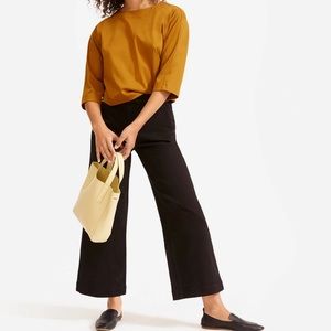 Everlane Wide-Leg Crop Pant Black 00